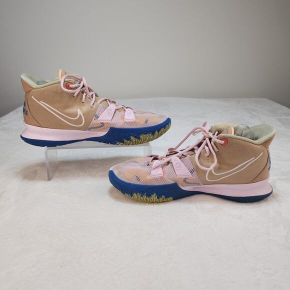 Nike Kyrie 7 1 World 1 People Mens 14 Regal Pink Basketball Pastel Embroidered - Picture 3 of 15